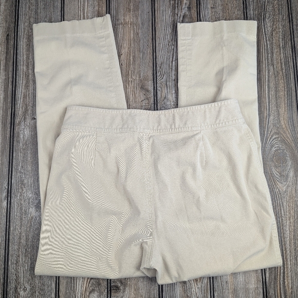 Lauren Ralph Lauren Chino Khaki Pants Size 4 With 2 Tiny Bleach Spots On Leg - Picture 11 of 14